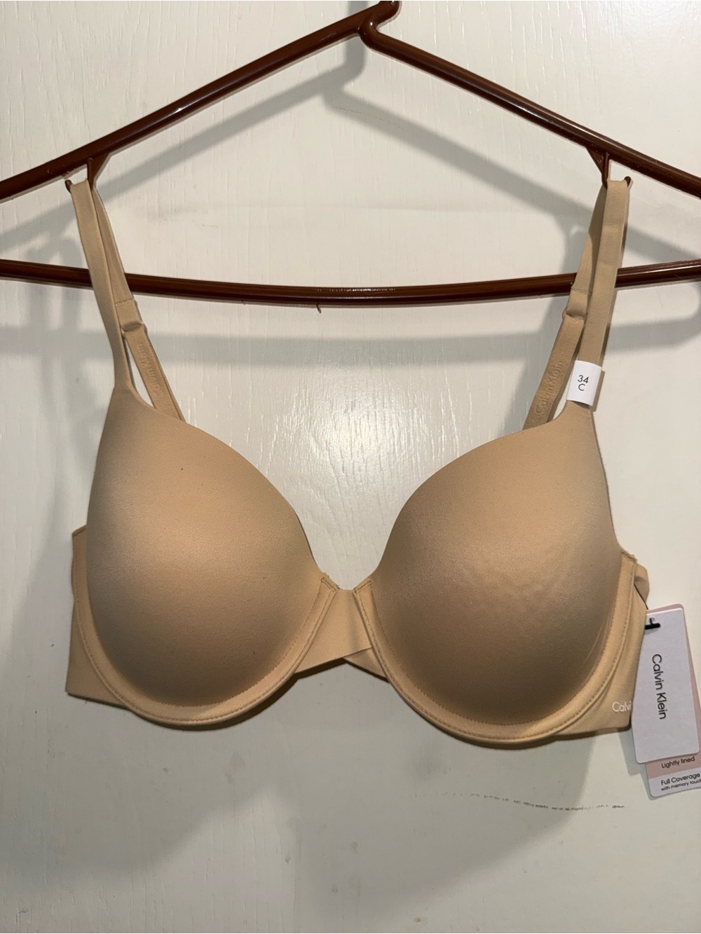 Calvin Klein Light Beige Smooth T-Shirt Bra